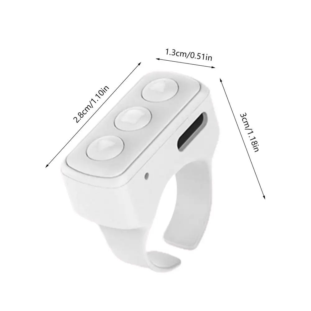 Remote Control Scrolling Finger Wireless Blue tooth Remote Control Scrolling Ring Video Record Controller For Tiktoks Selfie