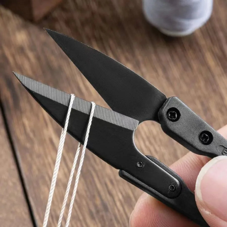 1 Piece of U-shaped Scissors in Black, Convenient To Carry Around, Suitable for Handicraft Enthusiasts and Industrial Use, Etc