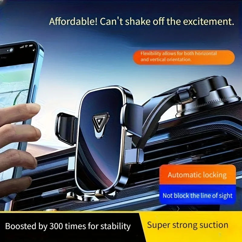 Car Phone Holder – Nano Flexible Silicone, 360° Rotation, Doesn't Block Screen, Compatible with iPhone Series for iPhone 17