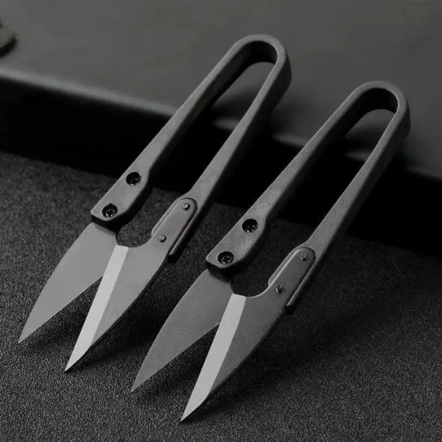 1 Piece of U-shaped Scissors in Black, Convenient To Carry Around, Suitable for Handicraft Enthusiasts and Industrial Use, Etc