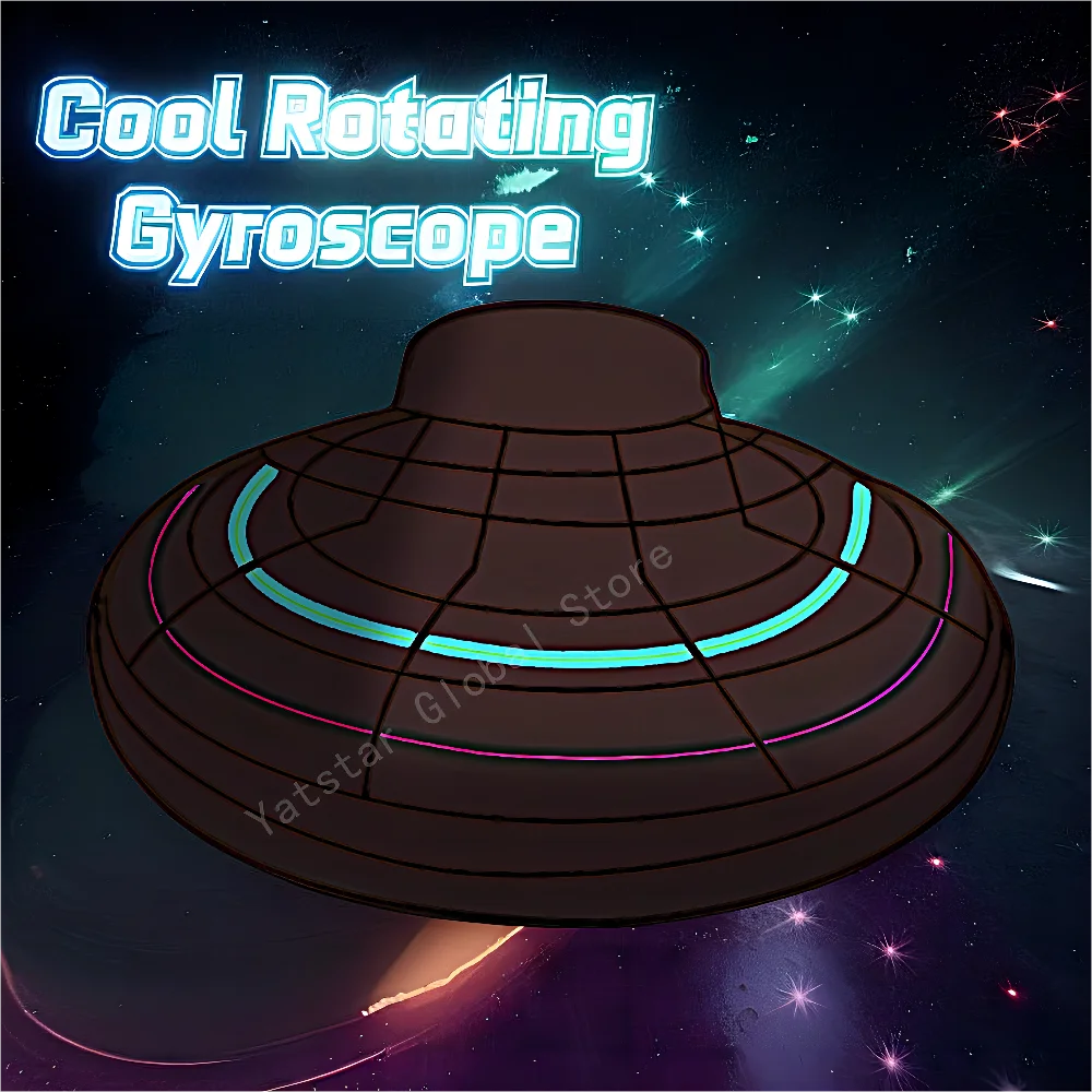 LED Luminous Frisbee UFO Flying Ball Boomerang Nova-Spinning Magic Floating Toy for Children Outdoor Play Glow-in-the-Dark Gifts