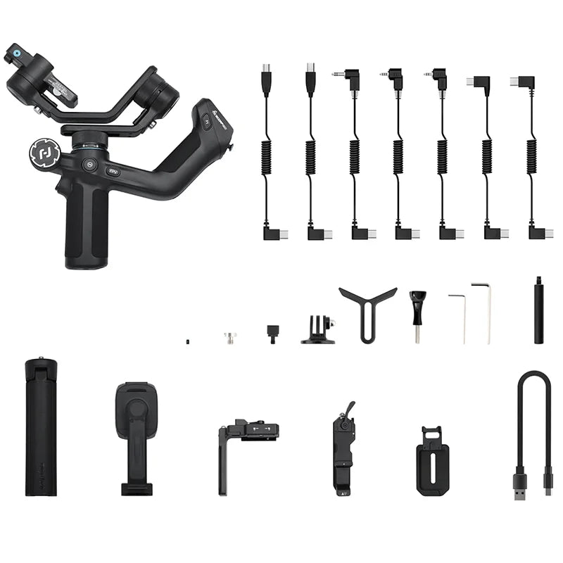 FeiyuTech SCORP Mini 2 All-in-One 3-Axis Handheld Camera Phone Gimbal Stabilizer for Sony GoPro iPhone 16 AI Tracker
