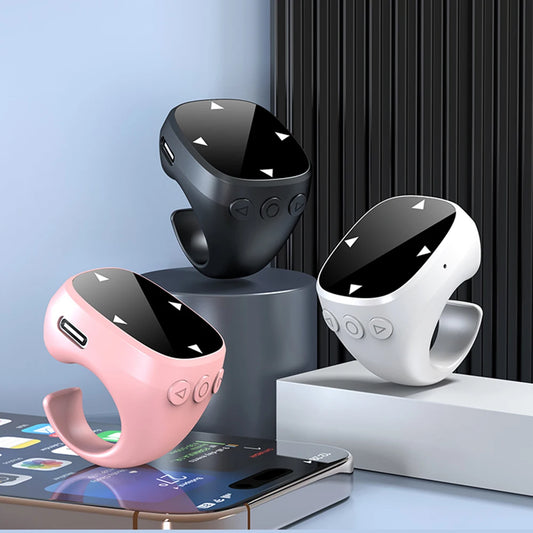 For TikTok Scrolling Ring Bluetooth-Compatible 5.3 Fingertip Wireless Remote Control Finger Remote for Android iOS iPhone iPad
