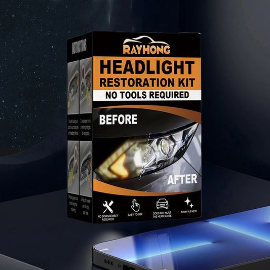 Car Headlight Restoration Set Headlight Cleaner Restorer Kit Headlight Yellowing Repair Set for Car Taillight Headlight