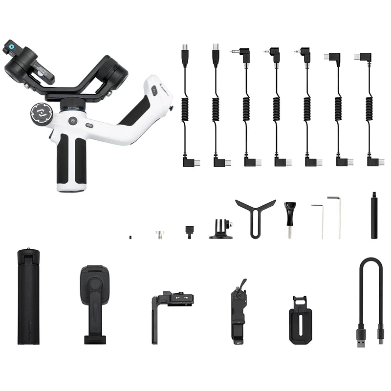 FeiyuTech SCORP Mini 2 All-in-One 3-Axis Handheld Camera Phone Gimbal Stabilizer for Sony GoPro iPhone 16 AI Tracker