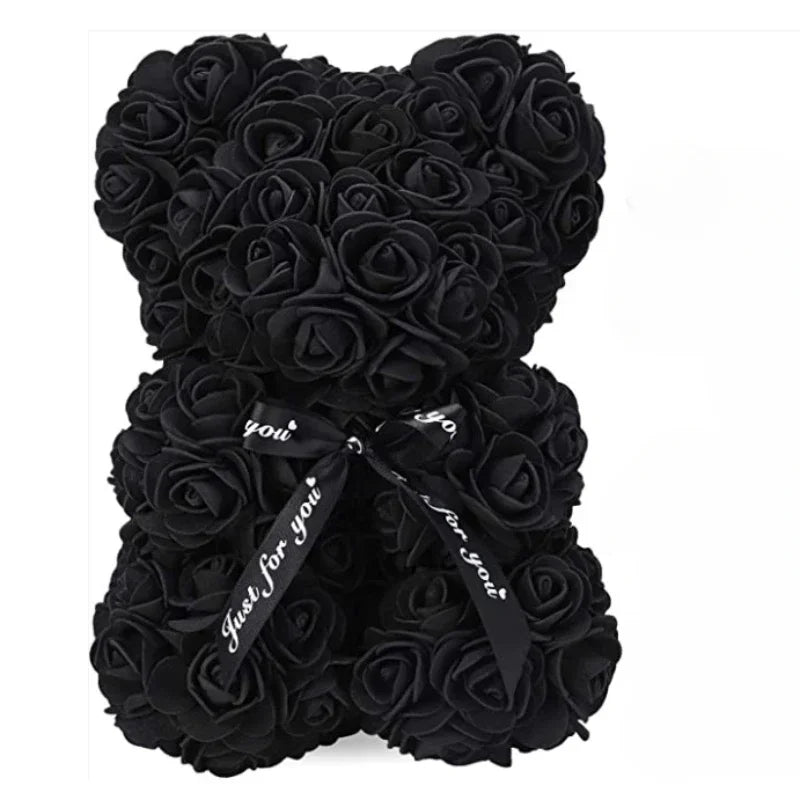 2026 New Artificial Flower Eternal Rose Teddy Bear for Mom Mother's Day Birthday Valentine's Day Anniversary Gifts & Decorations