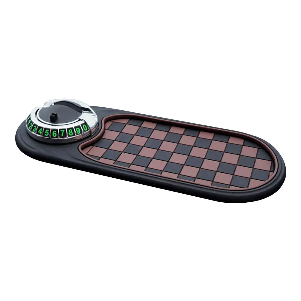 Car Dash Mat Anti Slip Rug with Auto Phone Holder Silicone Dashboard Car Pad Mat for Phones Keys Gadgets