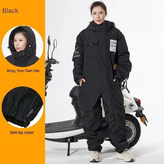 New Motorcycle Snow-proof Clothing Cold-proof Electric Vehicle Windbreaker Winter Skiing Fishing and Riding Cold-proof Clothing