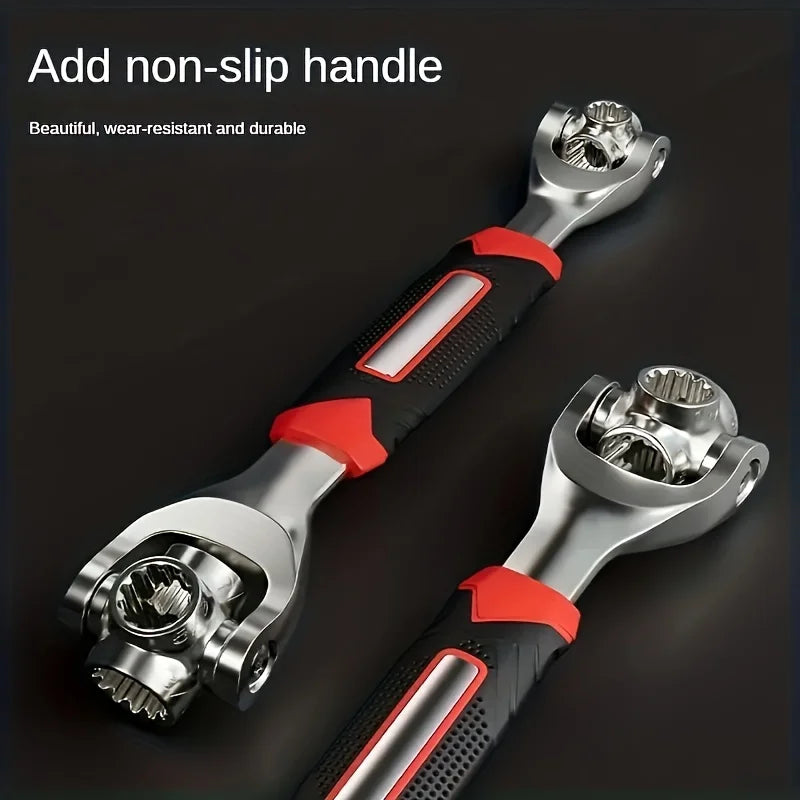 Hot-selling 52-in-1 Tool Set, Universal Ratchet Spline Bolt Socket, Manual Tool, 360° Multi-function Tiger Wrench