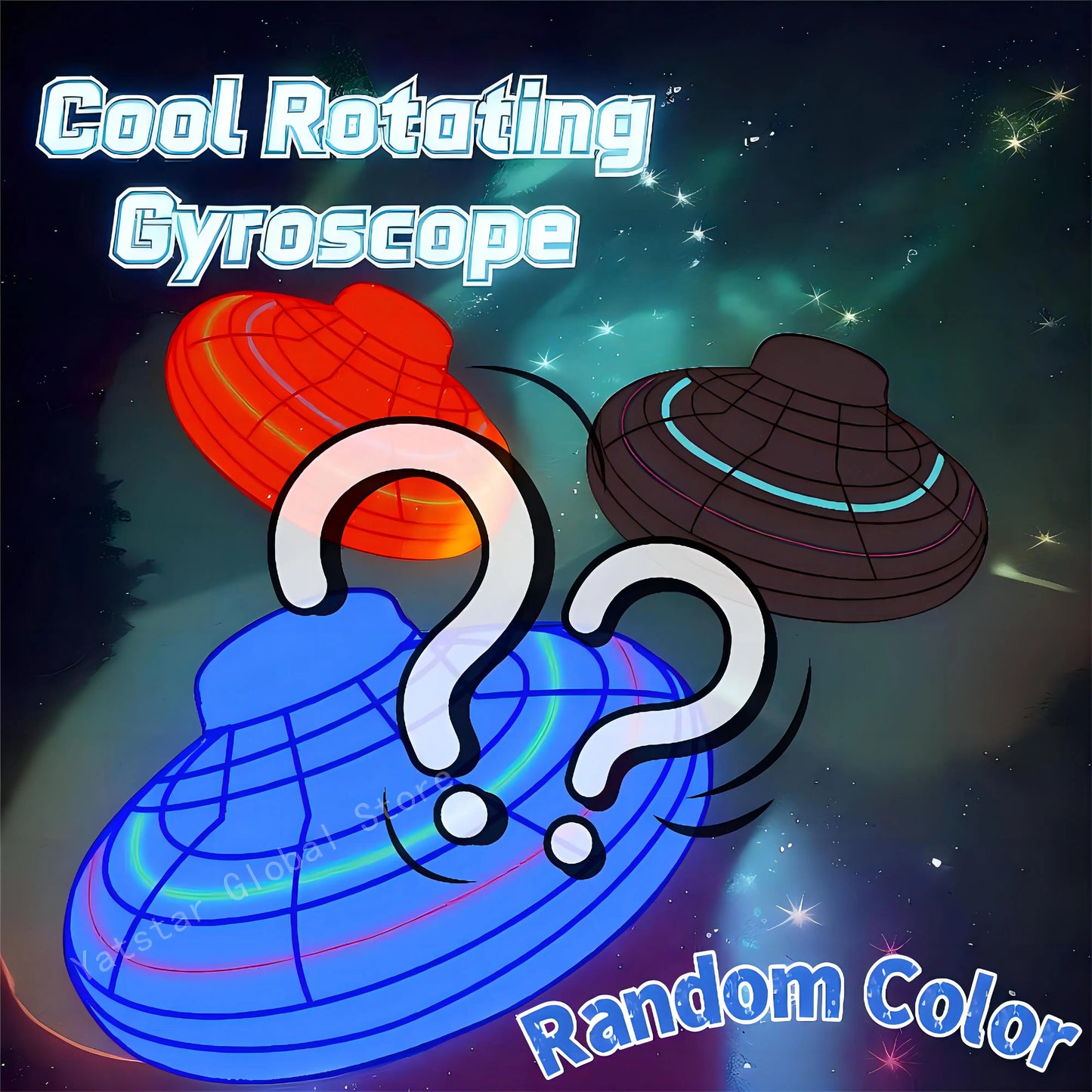 LED Luminous Frisbee UFO Flying Ball Boomerang Nova-Spinning Magic Floating Toy for Children Outdoor Play Glow-in-the-Dark Gifts