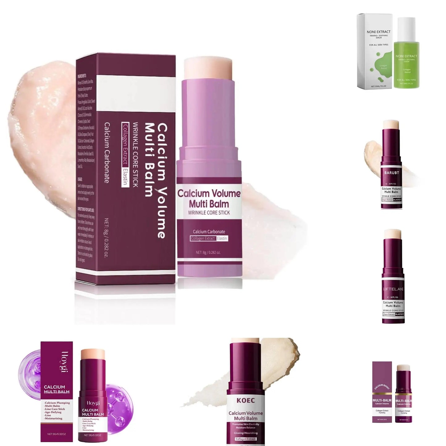 Calcium Volume Multi Eye Cream Wrinkle Stick Eye Cream Balm Reduce Fine Lines Dark Circles Tighten Care Moisturizing Eye Skin