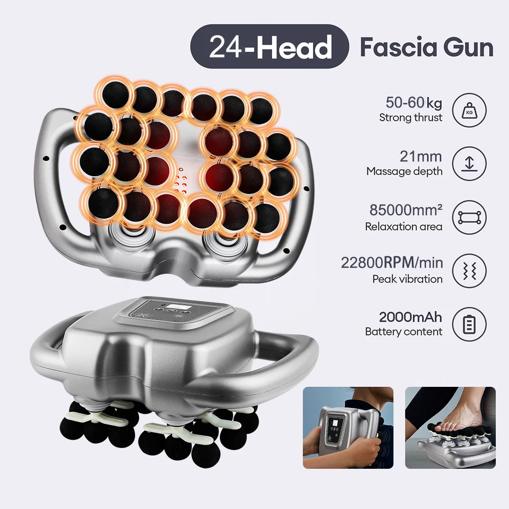 24-Head Vibration Muscle Massager
