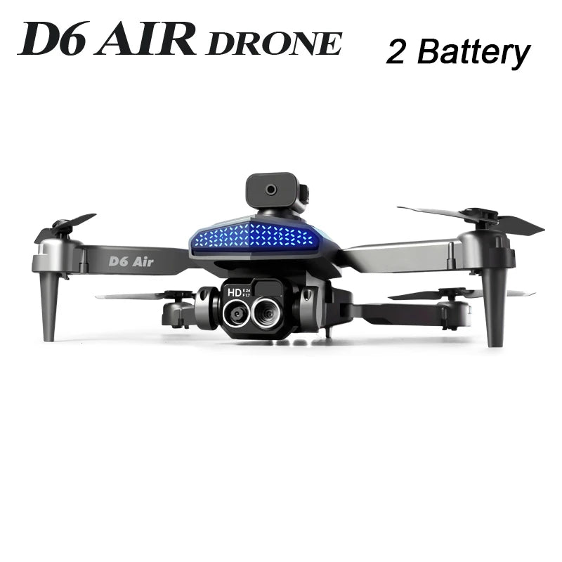 2025 New D6 Drone HD Professional High-Definition Dual Camera Five-Sided Obstacle Avoidance Light Flow ESC Quadcopter Toy