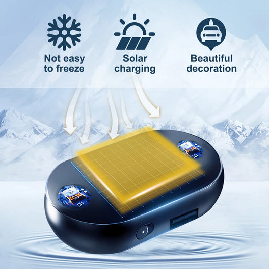 Solar/USB Antifreeze Snow Removal Instrument Active Electrons Car Window Anti-Freezing Tool Molecular Interference Snow Remover