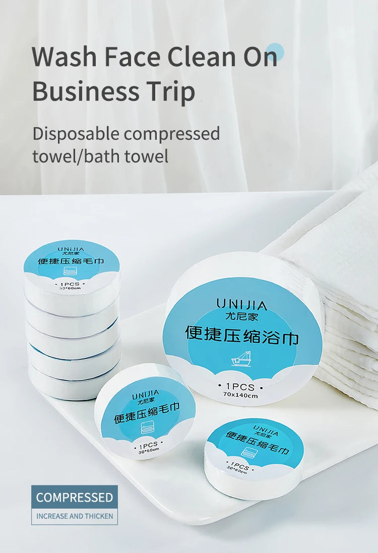 Large Thick Bath Towel Hotel Towel Soft Absorbent Face Towel Disposable Compressed Towel Travel Towel