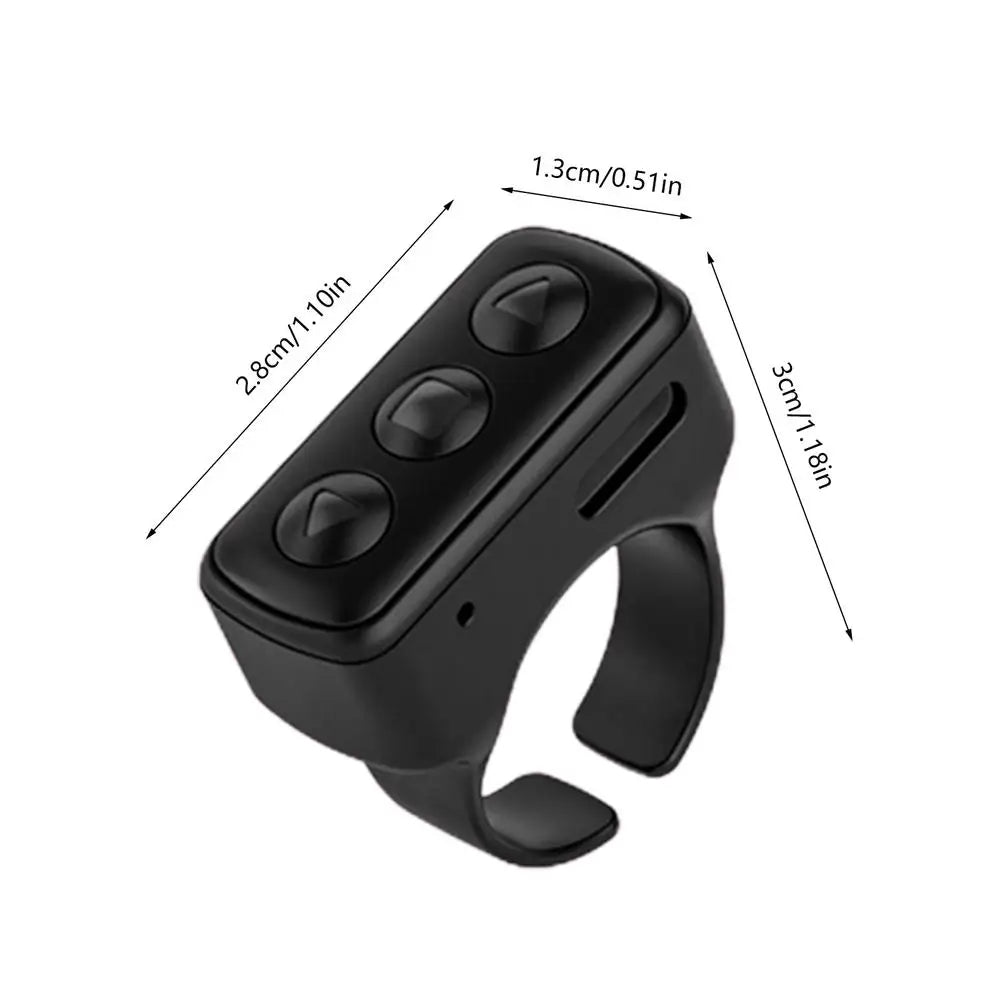 Remote Control Scrolling Finger Wireless Blue tooth Remote Control Scrolling Ring Video Record Controller For Tiktoks Selfie